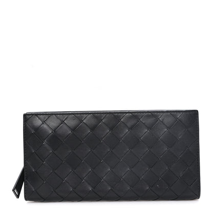 Bottega Veneta Nappa Intrecciato Zip Around Wallet Black 1 of 7