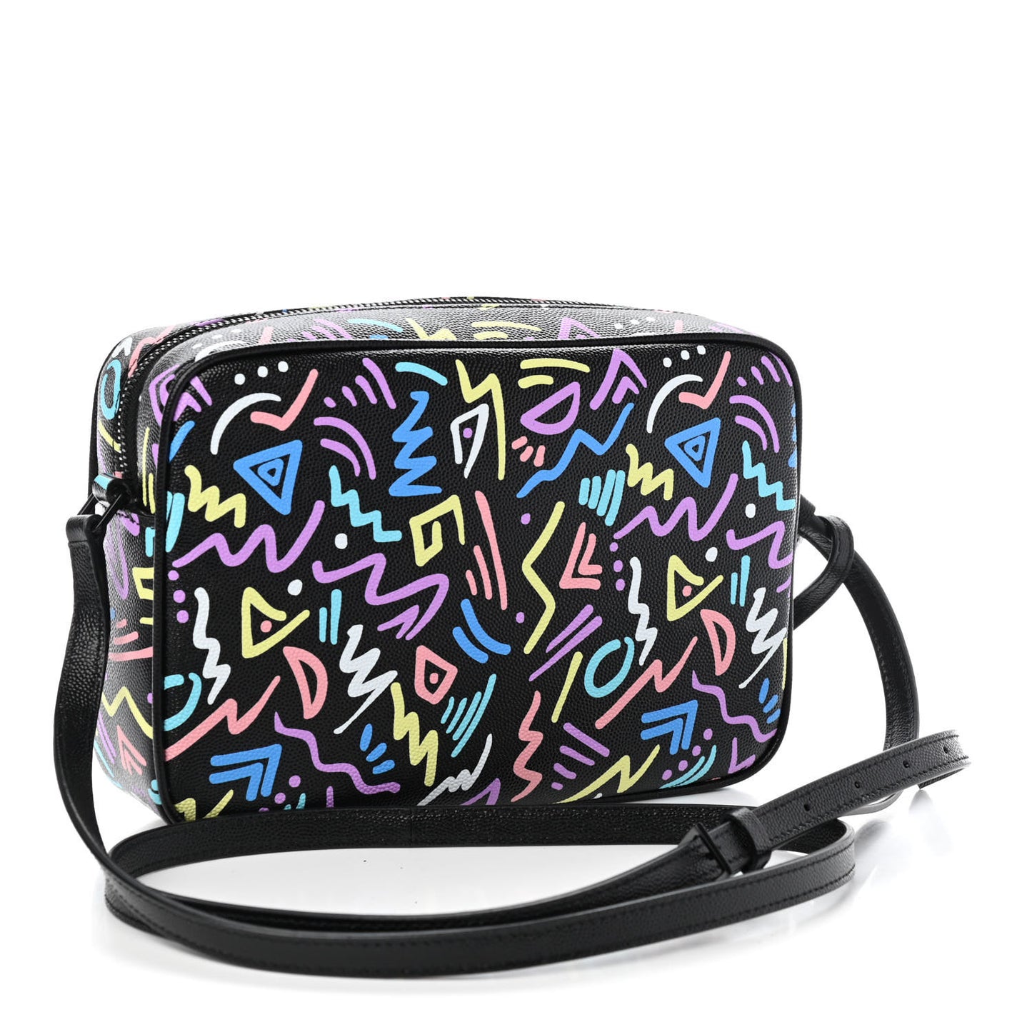 Grain De Poudre Medium Classic Monogram Multicolor Graphic Print Lou Camera Bag Black