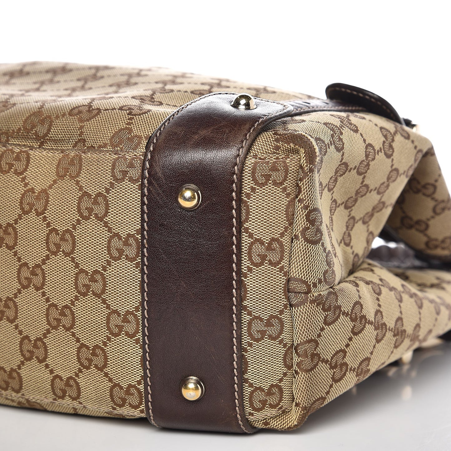 Monogram Medium Pelham Braided Tote Bag Dark Brown