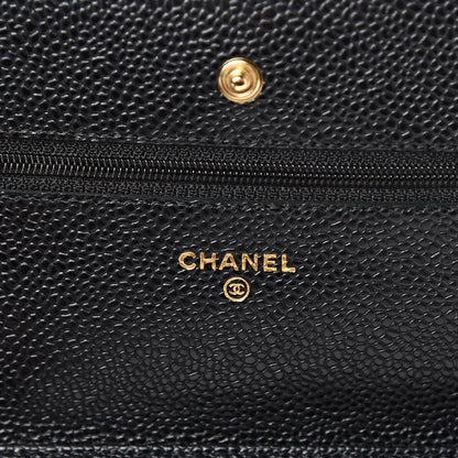 Chanel Caviar Quilted Wallet On Chain WOC Black 5 of 10