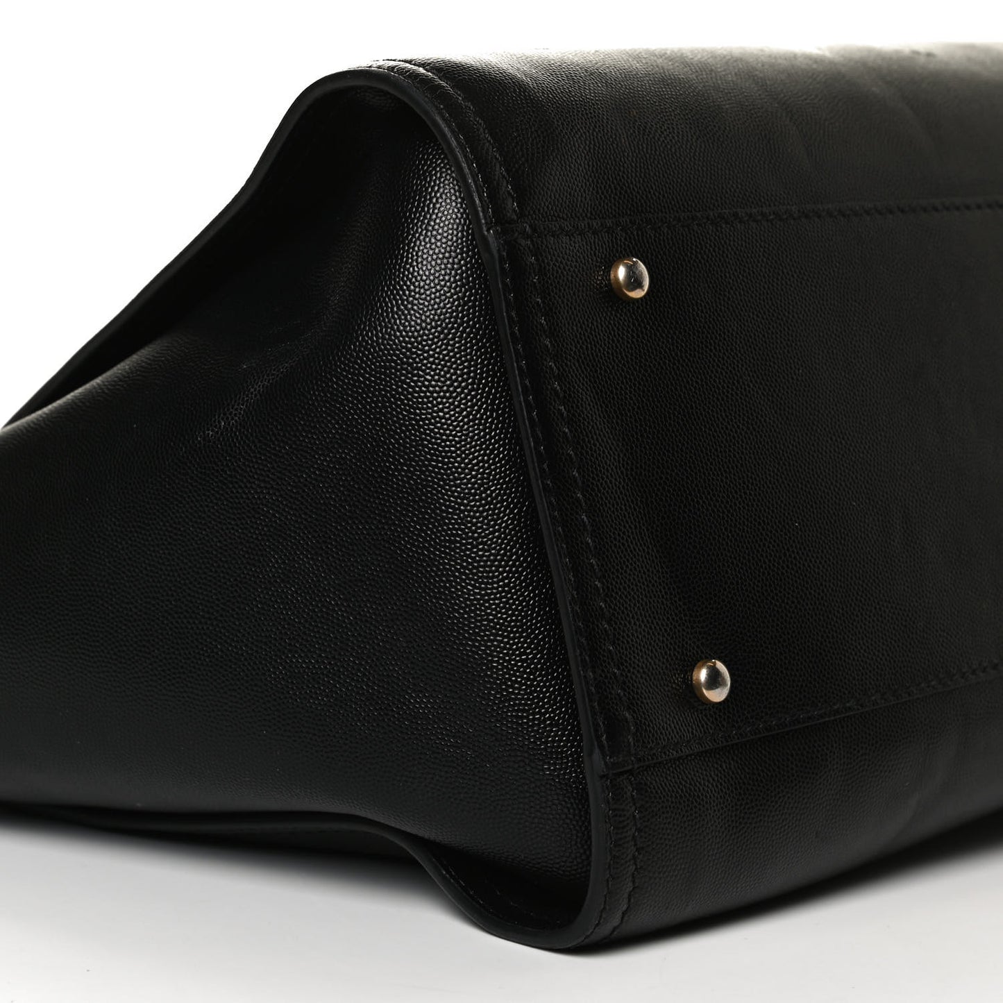 Caviar Medium Studded Deauville Tote Black