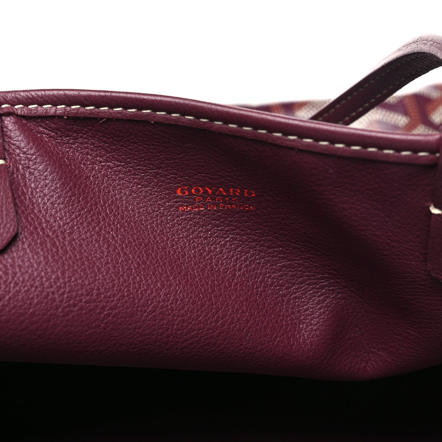 Goyardine Reversible Anjou PM Burgundy