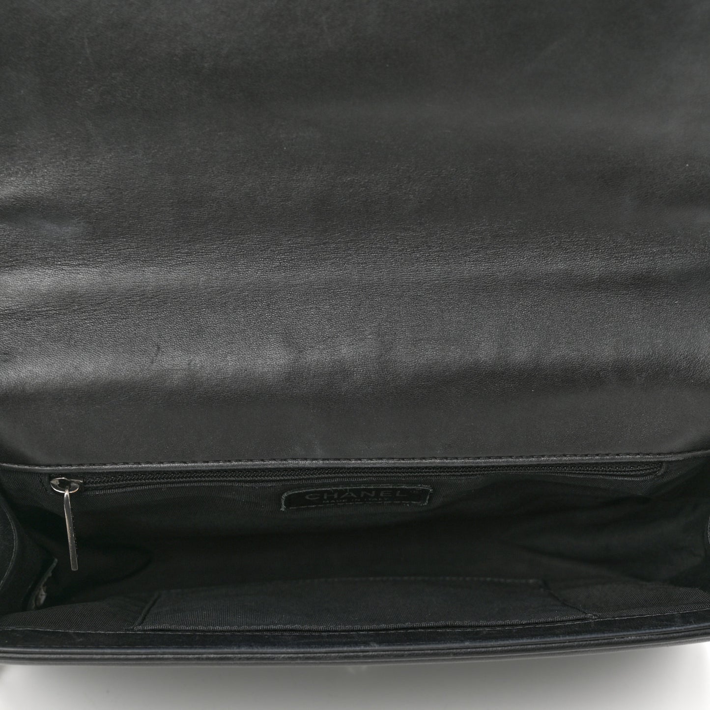 Lambskin Quilted New Medium Boy Flap Black