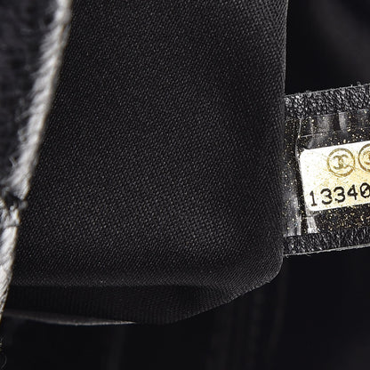 Chanel Glazed Calfskin Stitched XL On The Road Flap Black 7 of 7