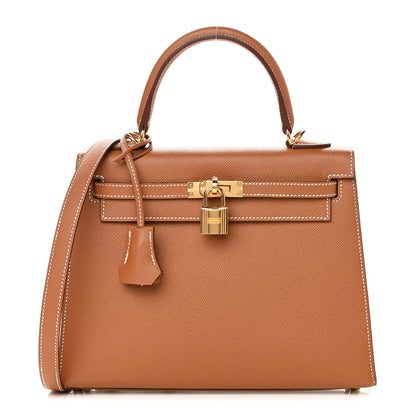 Hermes Epsom Kelly Sellier 25 Gold 1 of 11