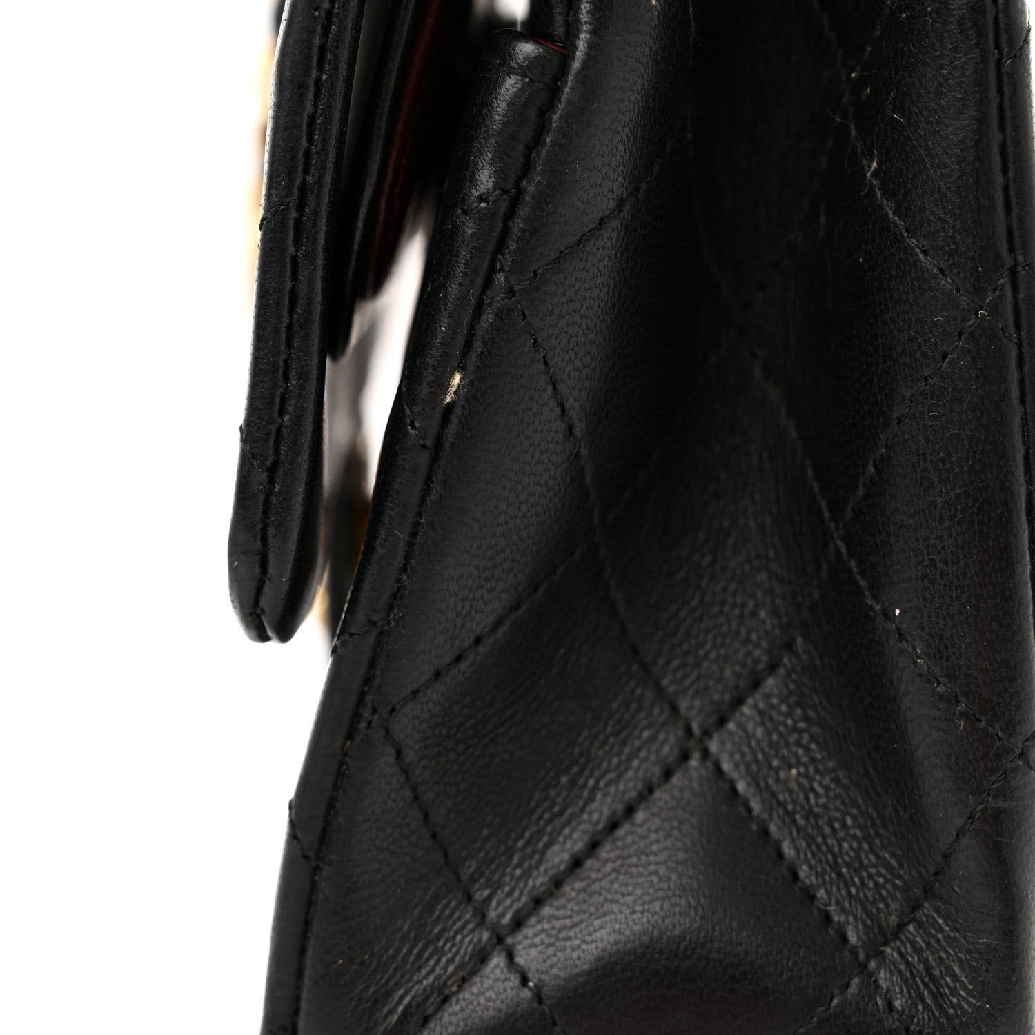 Chanel Lambskin Quilted Medium Double Flap Black 20 of 22