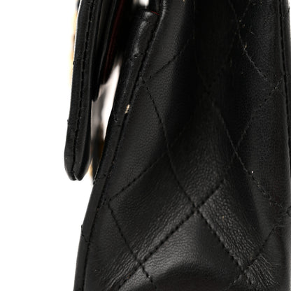 Chanel Lambskin Quilted Medium Double Flap Black 20 of 22