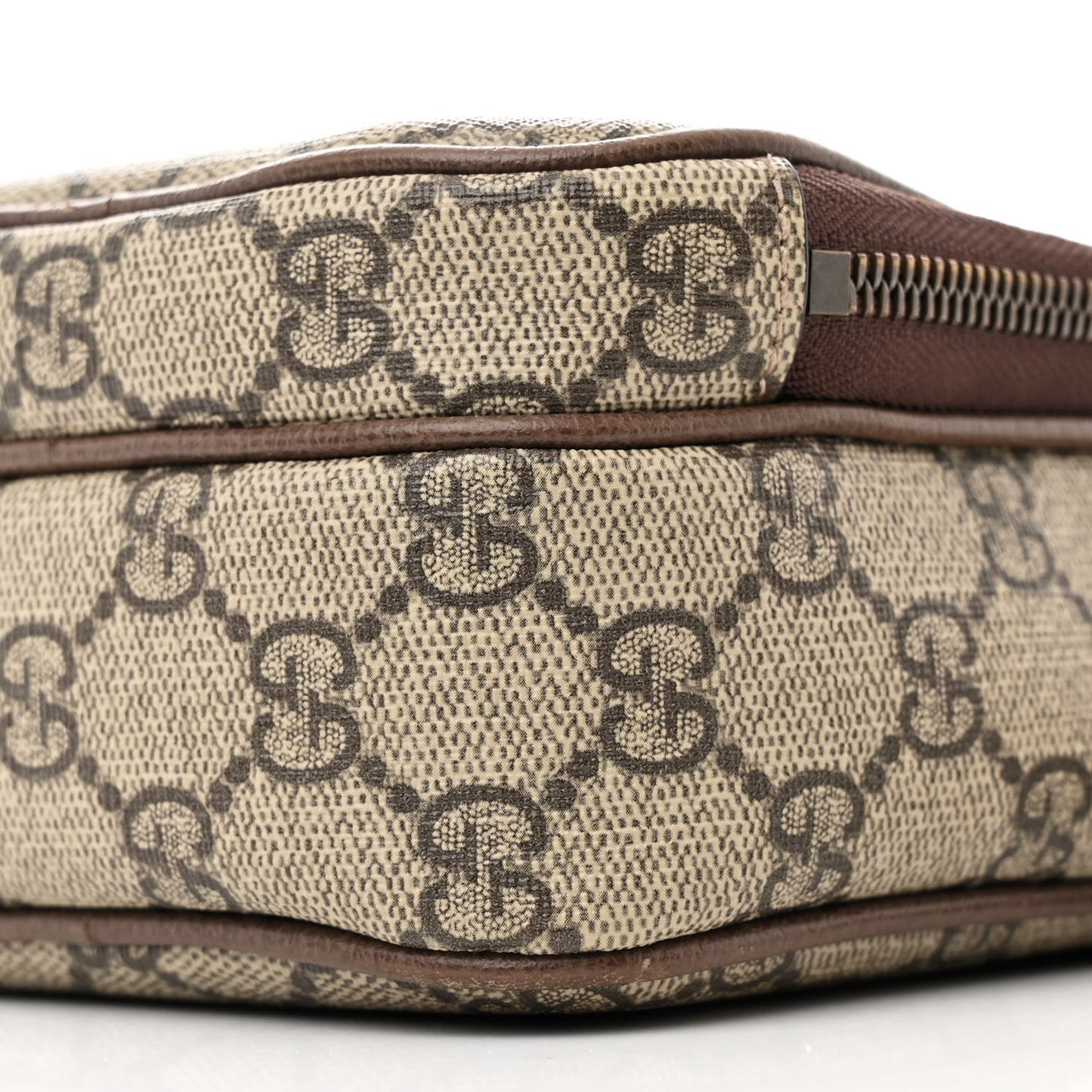 GG Supreme Monogram Mini Neo Vintage Double Zip Messenger Bag Beige New Acero Crop