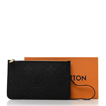 Louis Vuitton Empreinte Monogram Giant Neverfull MM Pochette Black 7 of 7