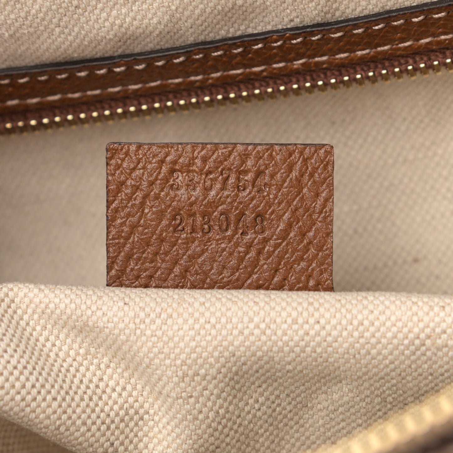 Monogram Textured Calfskin Large Bree Hobo Beige Ebony Nocciola