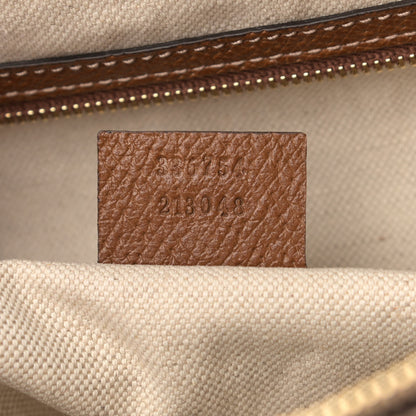 Gucci Monogram Textured Calfskin Large Bree Hobo Beige Ebony Nocciola 7 of 10