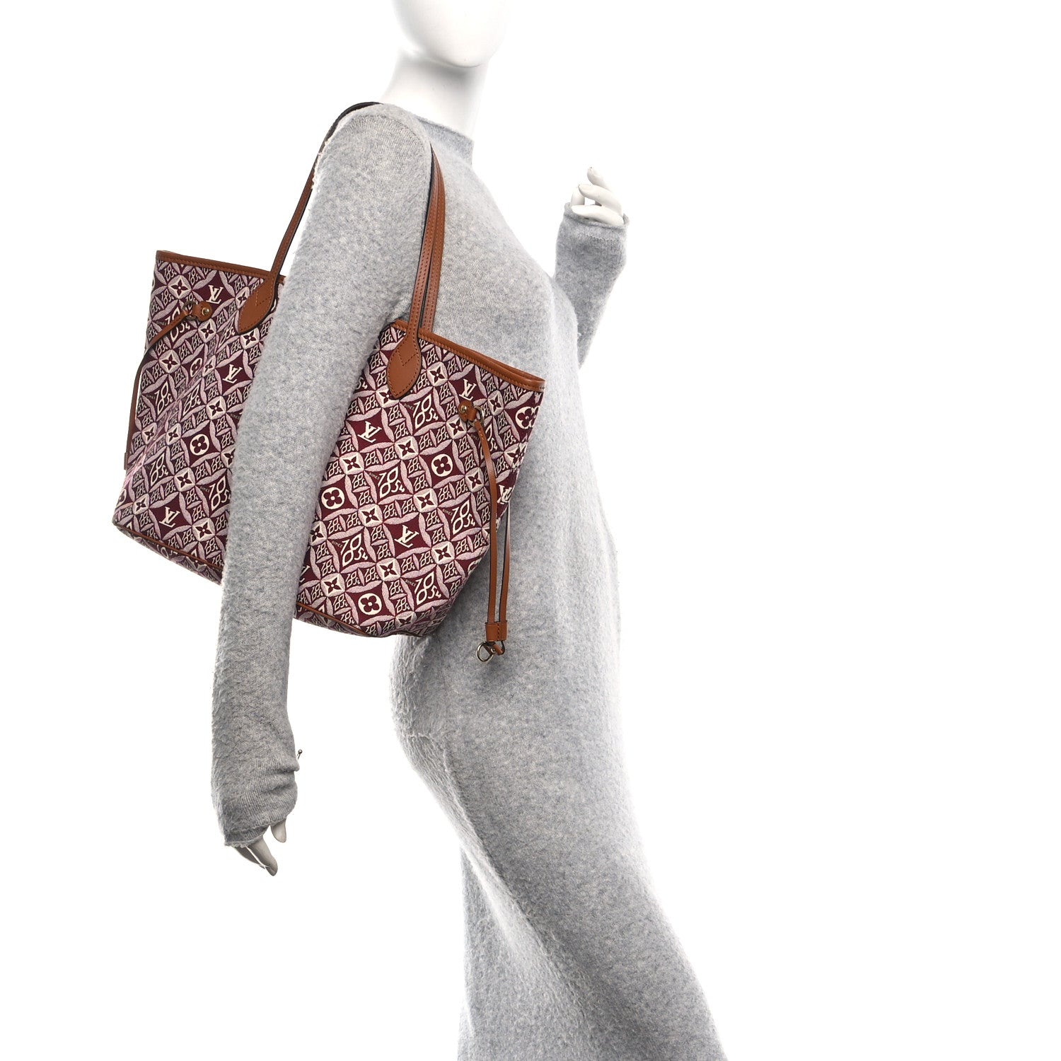 Louis Vuitton Jacquard Since 1854 Neverfull MM Bordeaux 2 of 10