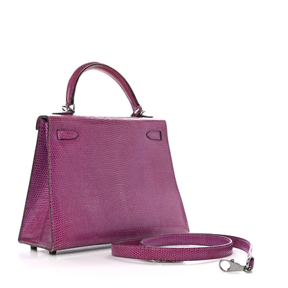Hermes Lizard Kelly Sellier 25 Violet 3 of 15