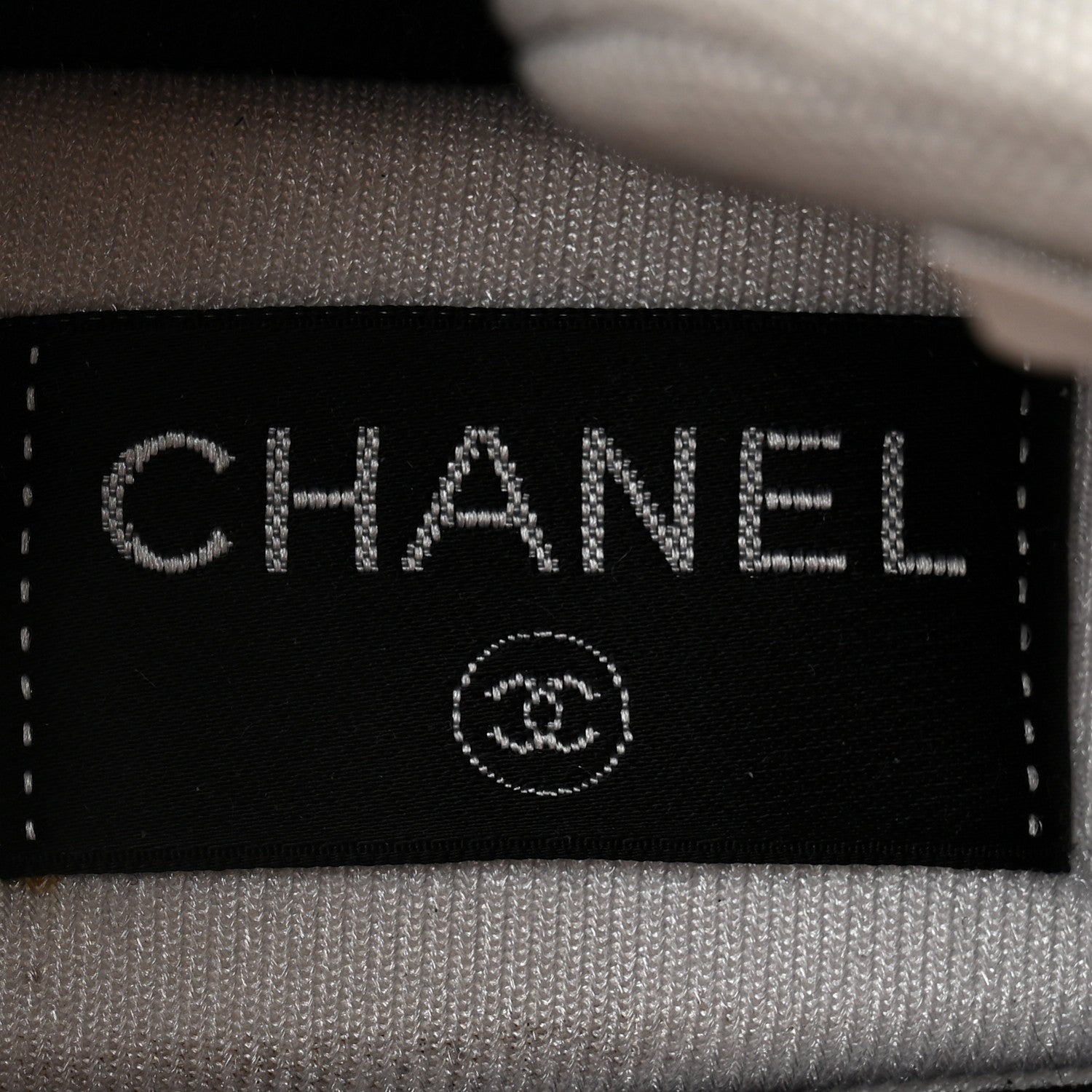 Chanel Nylon Lambskin Suede Calfskin CC Sneakers 39 Blue Grey White 6 of 14