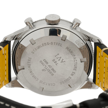 Breitling Stainless Steel Calfskin 41mm Aviator 8 Chronograph Manual Winding Watch Black AB0920 3 of 4