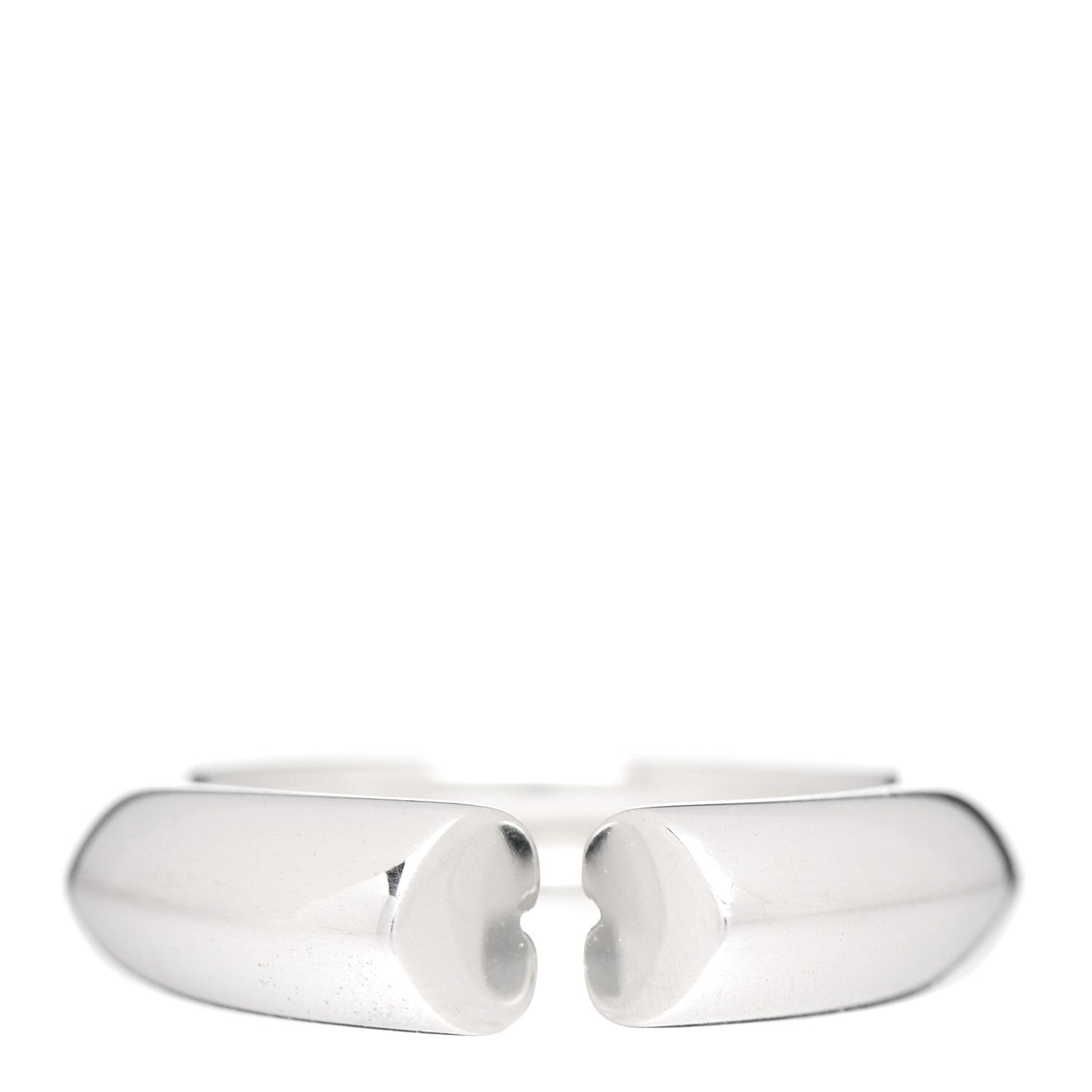 Tiffany Sterling Silver Paloma Picasso Double Modern Heart Open Ring 53 6.5 1 of 5
