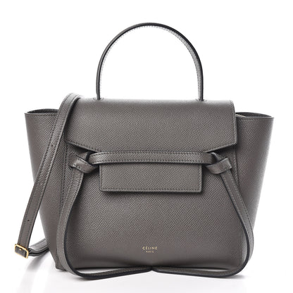 Celine Grained Calfskin Nano Belt Bag Grey 1 of 10