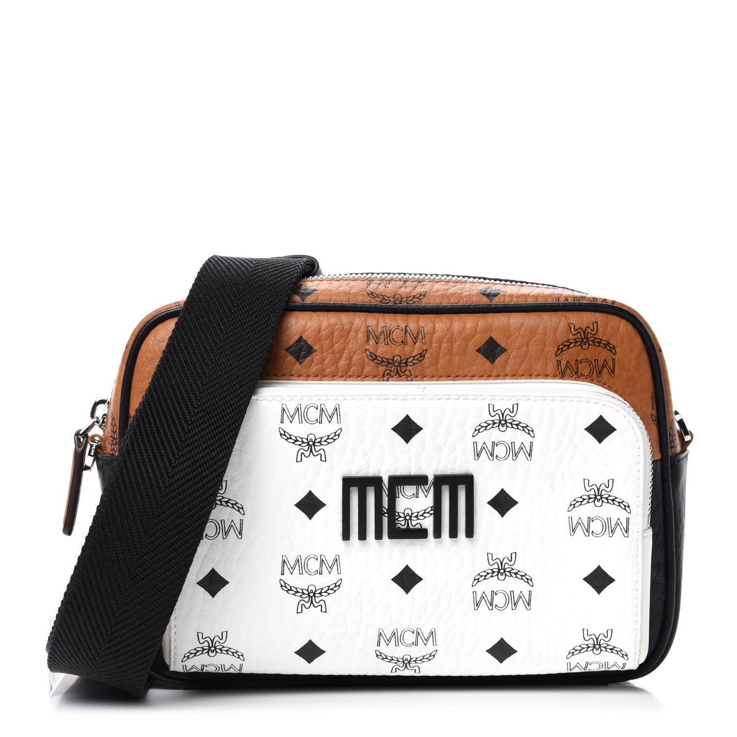 MCM Visetos Mix Small Klassik Crossbody White 1 of 11