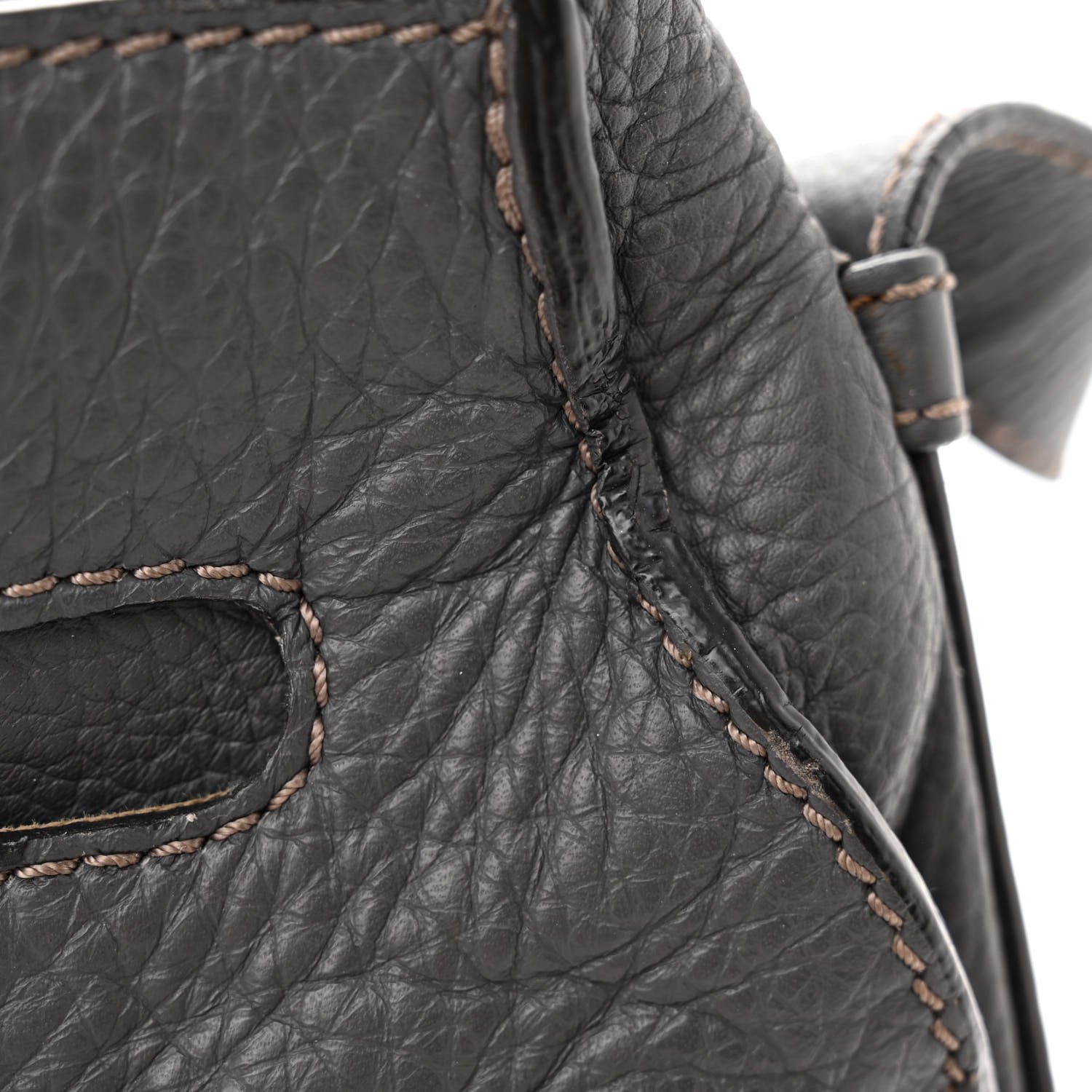 Chloe Grained Calfskin Medium Marcie Saddle Bag Ash 13 of 14