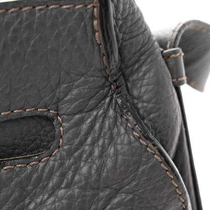 Chloe Grained Calfskin Medium Marcie Saddle Bag Ash 13 of 14