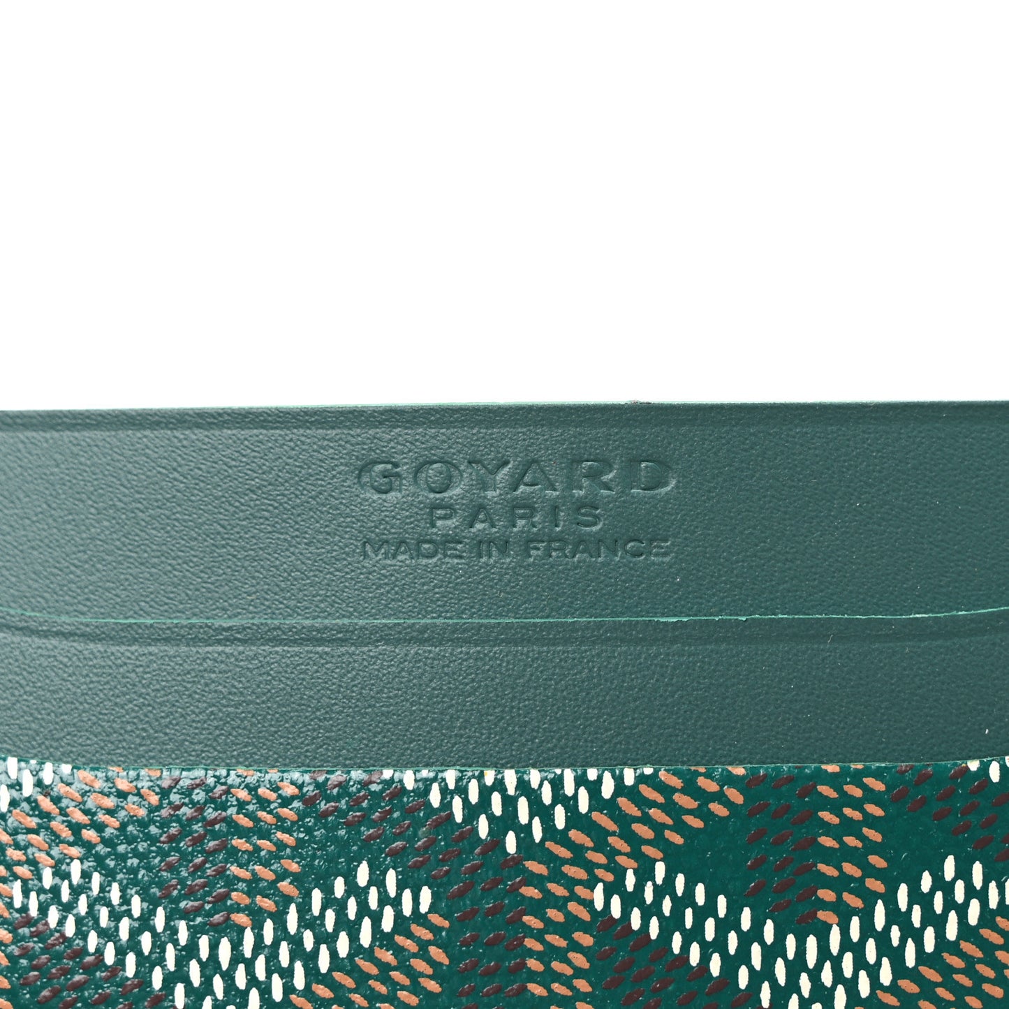 Goyardine Saint Sulpice Card Holder Green