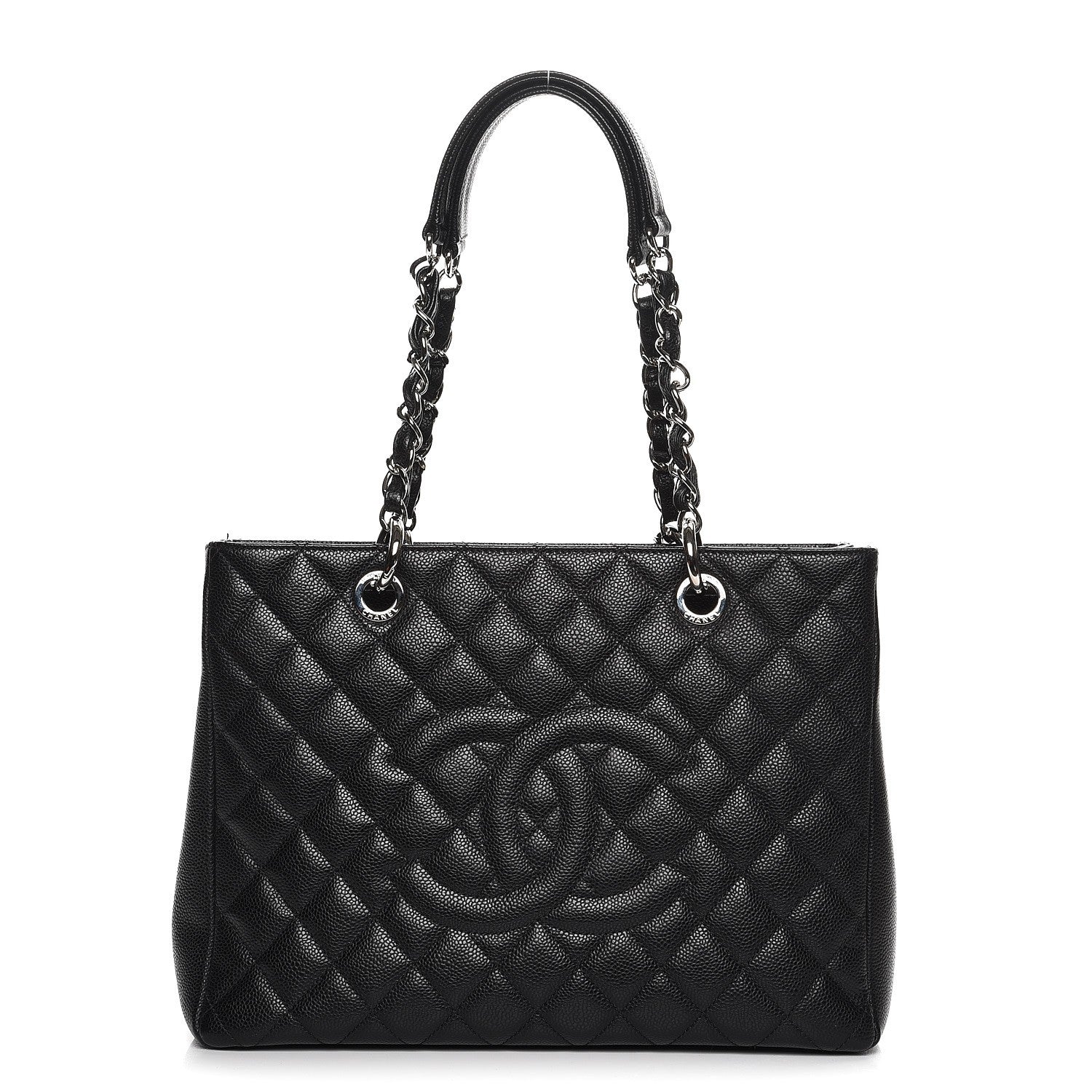 Chanel Caviar Quilted Grand Shopping Tote GST Black 1 of 12