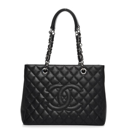 Chanel Caviar Quilted Grand Shopping Tote GST Black 1 of 12