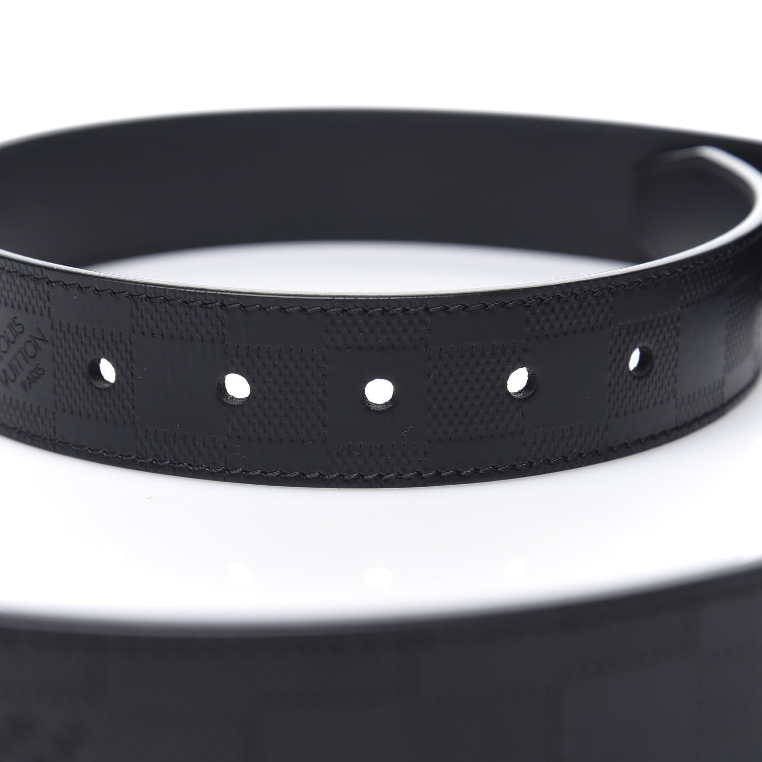 Louis Vuitton Damier Infini Calfskin Boston 30mm Reversible Belt 85 34 Black 4 of 6