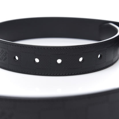 Louis Vuitton Damier Infini Calfskin Boston 30mm Reversible Belt 85 34 Black 4 of 6