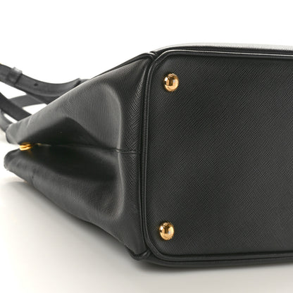 Prada Saffiano Medium Galleria Double Zip Tote Black 9 of 10