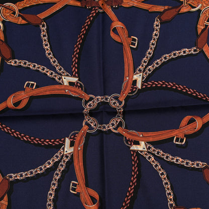 Louis Vuitton Silk Square Handle Me Scarf Bleu 3 of 5