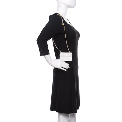 Chanel Shiny Aged Calfskin Quilted Waist Belt Bag White 2 of 12