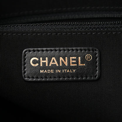 Chanel Lambskin Quilted Drawstring Backpack Black 6 of 12