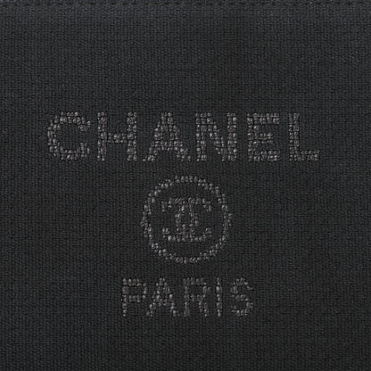 Chanel Canvas Small Deauville Pouch Black 6 of 6