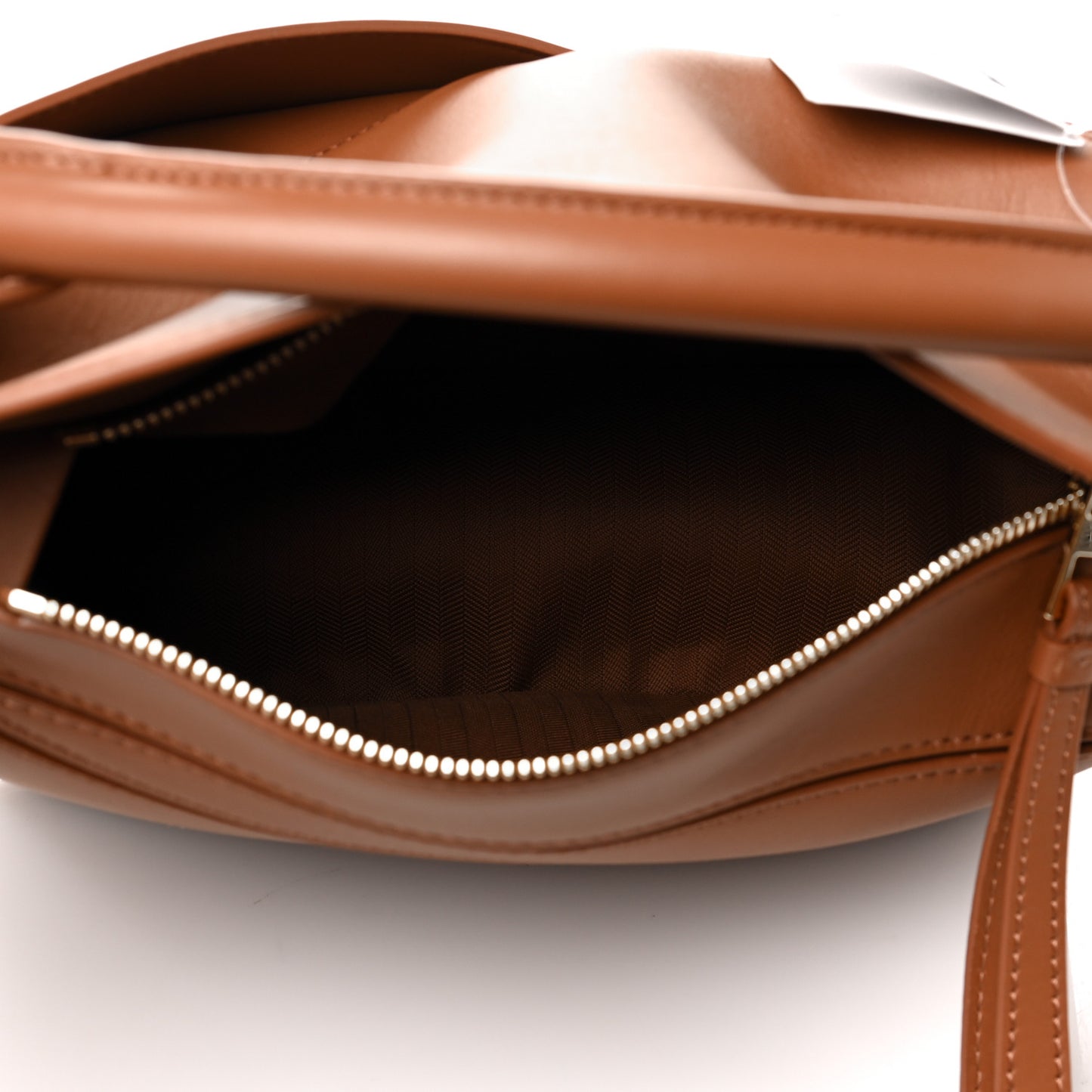 Satin Calfskin Mini Puzzle Bag Pecan