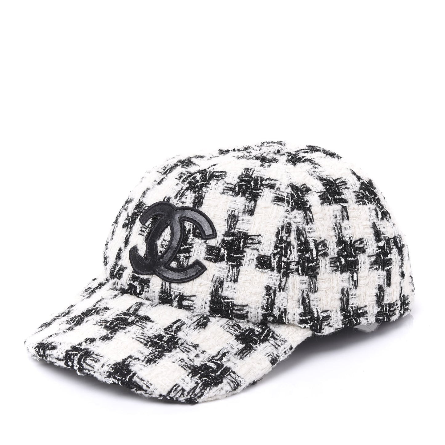 Tweed CC Cap Hat M Black White