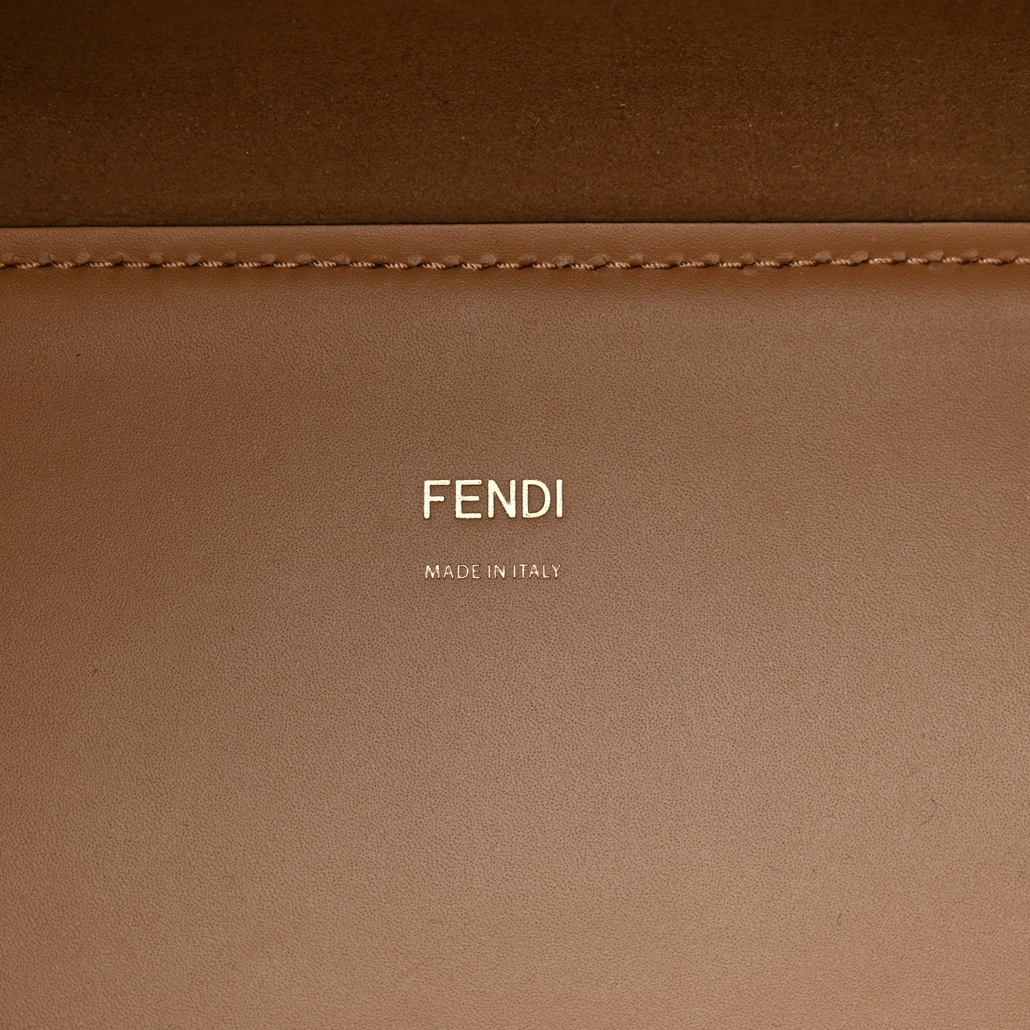 Fendi Vitello King Plexiglass Elaphe Python Print Logo Medium Fendi Sunshine Shopper Tote Miele Scuro Makeup 6 of 13