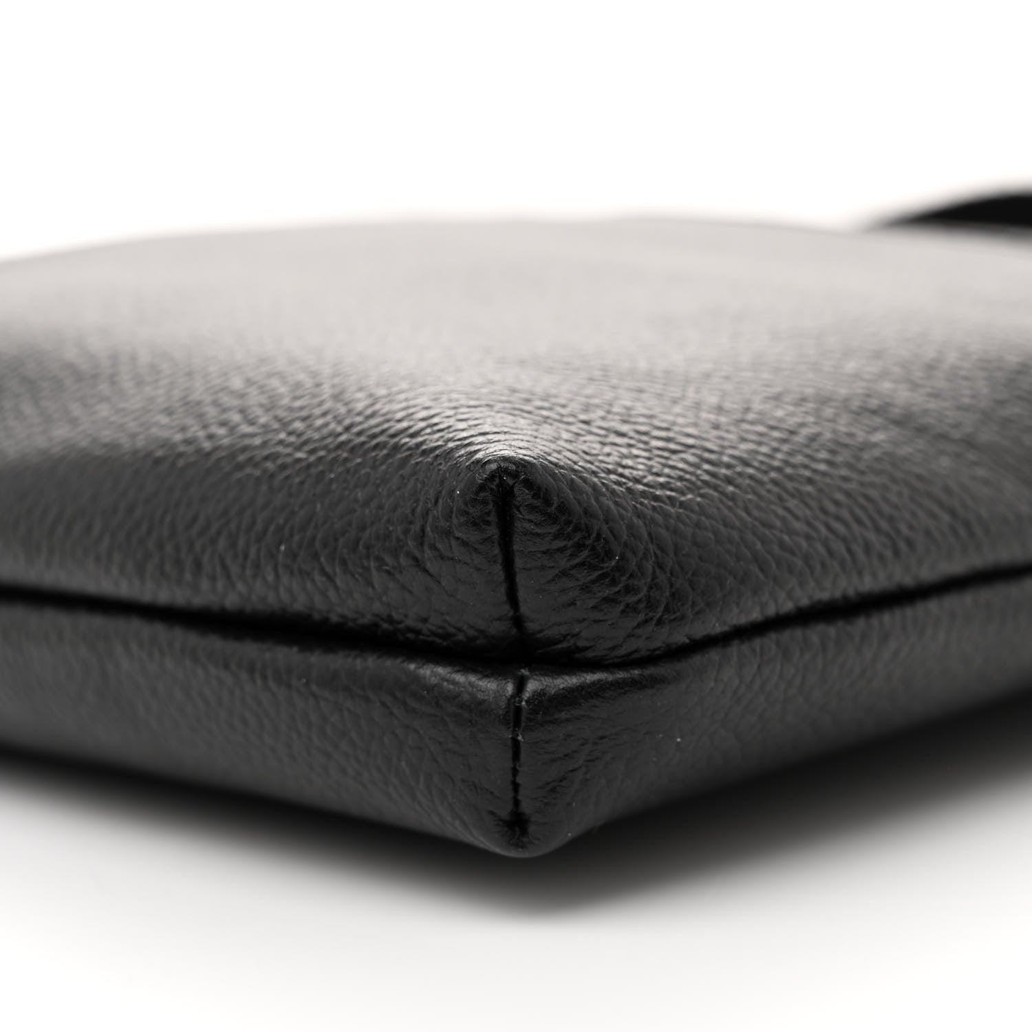 Balenciaga Grained Calfskin Explorer Crossbody Flat Pouch Black 10 of 10