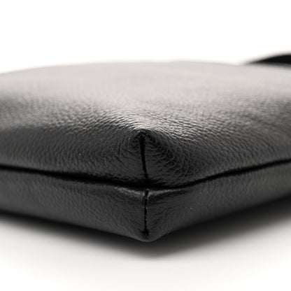 Balenciaga Grained Calfskin Explorer Crossbody Flat Pouch Black 10 of 10