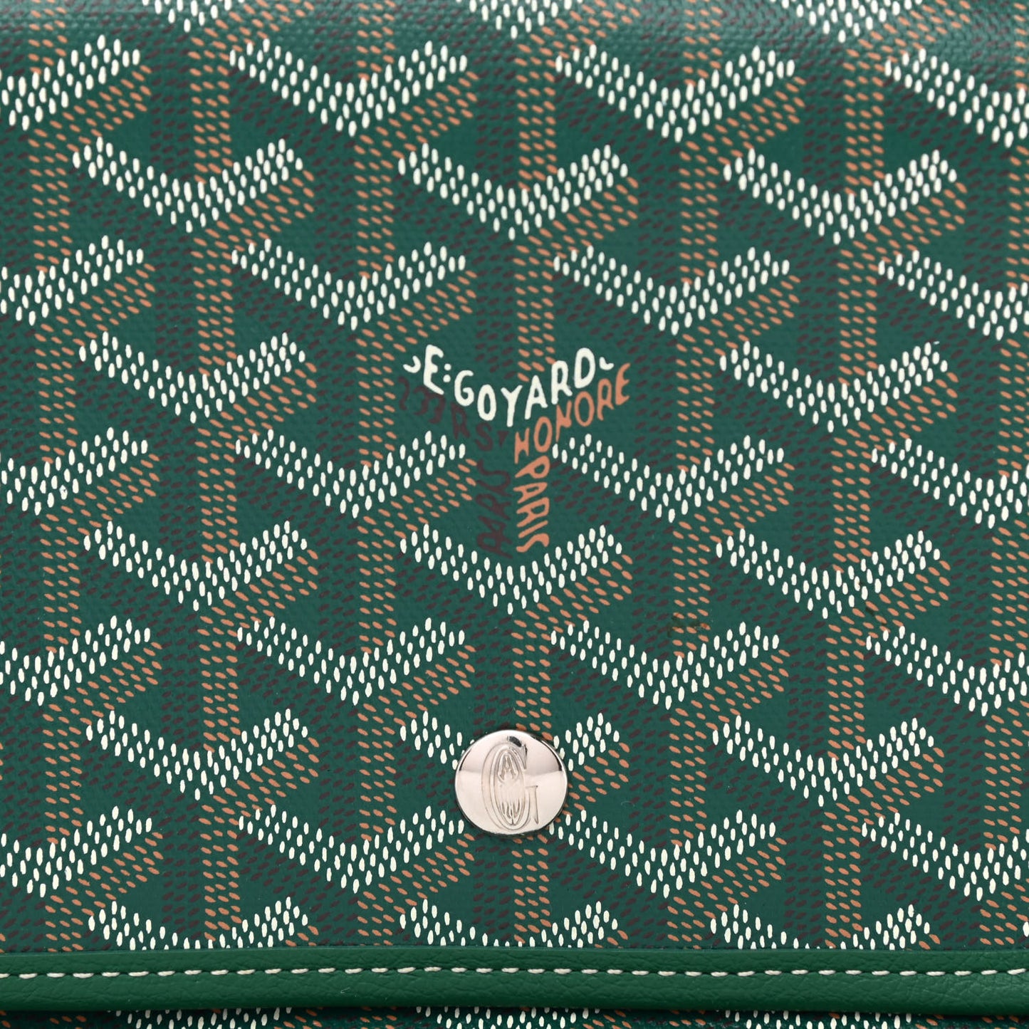 Goyardine Plumet Wallet Clutch Green