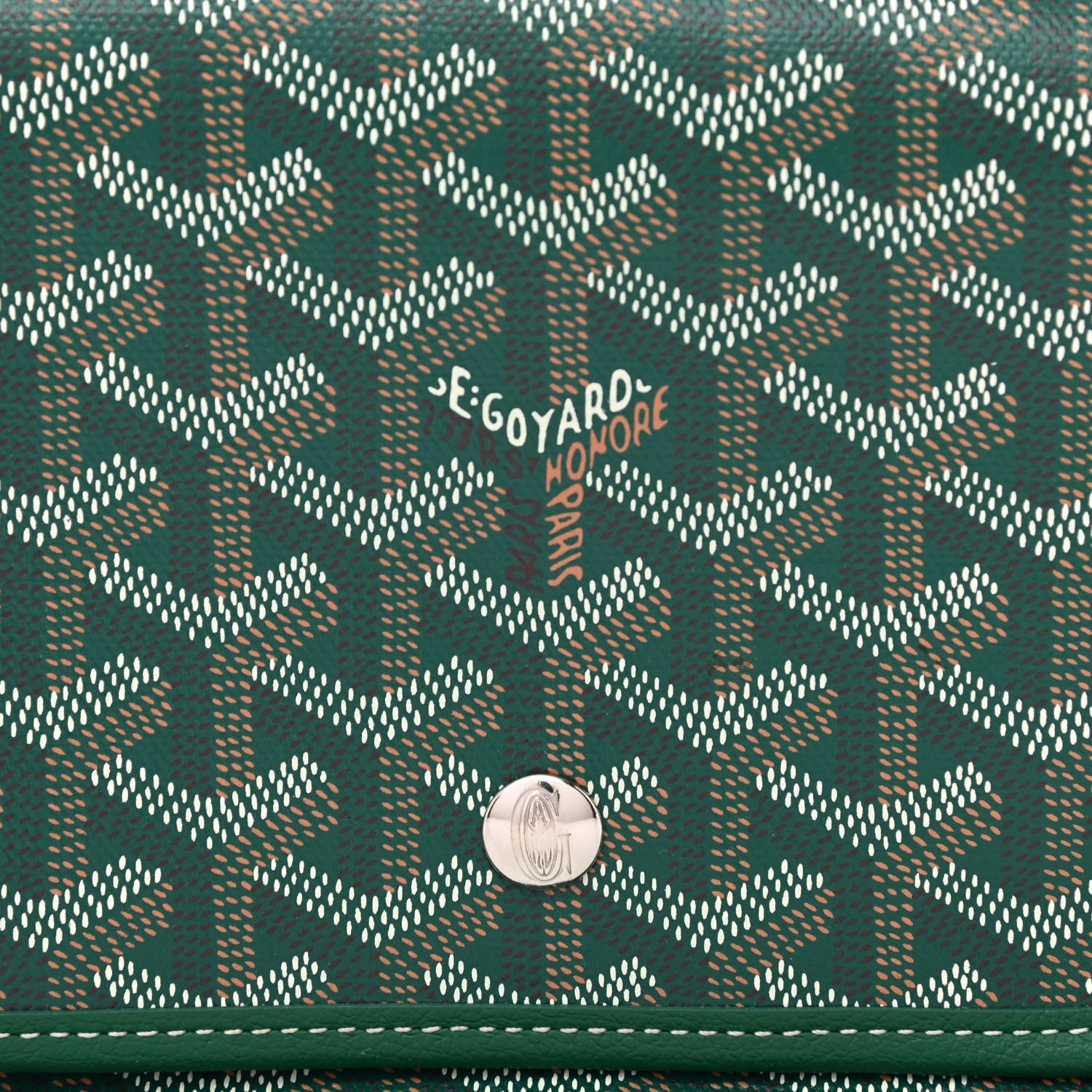 Goyard Goyardine Plumet Wallet Clutch Green 10 of 12