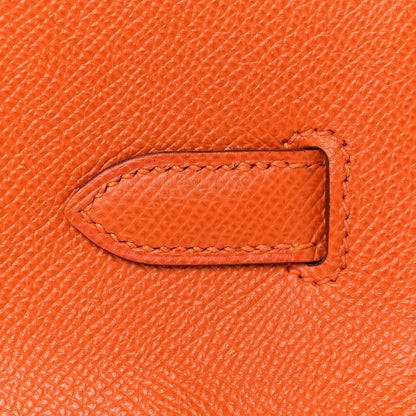 Hermes Epsom Birkin 35 Orange 16 of 34