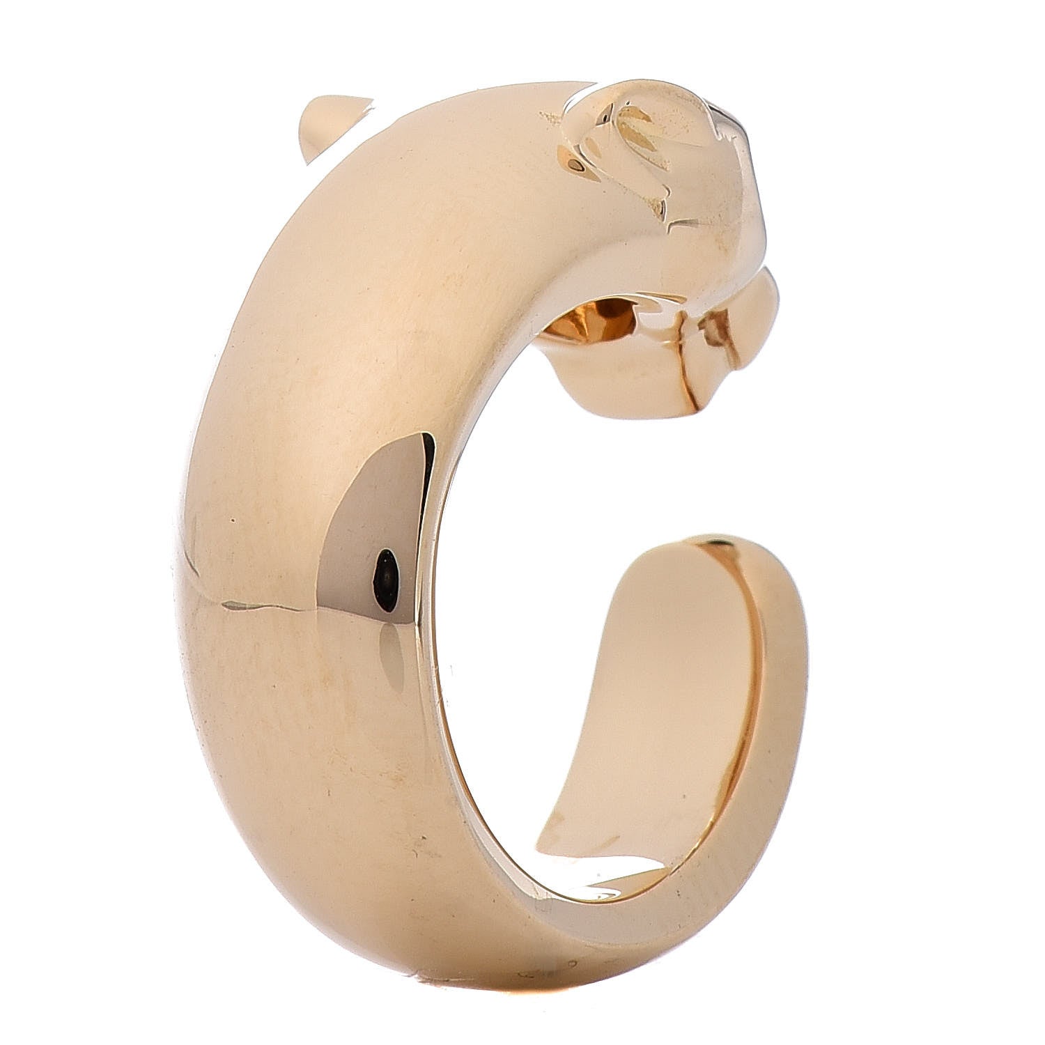 Cartier 18K Yellow Gold Tsavorite Black Onyx Panthère De Band Ring 46 3.75 3 of 7