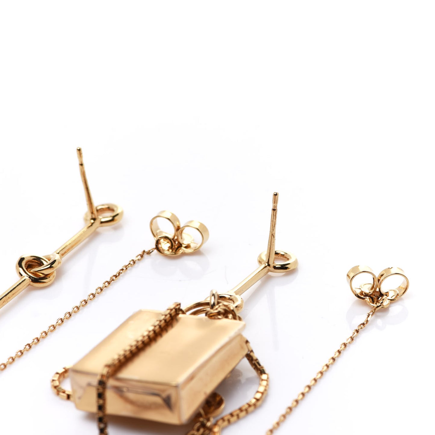 Monogram Mini Mismatched Earrings Gold