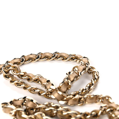Chanel Metallic Aged Calfskin Quilted Wallet On Chain WOC Gold 7 of 7