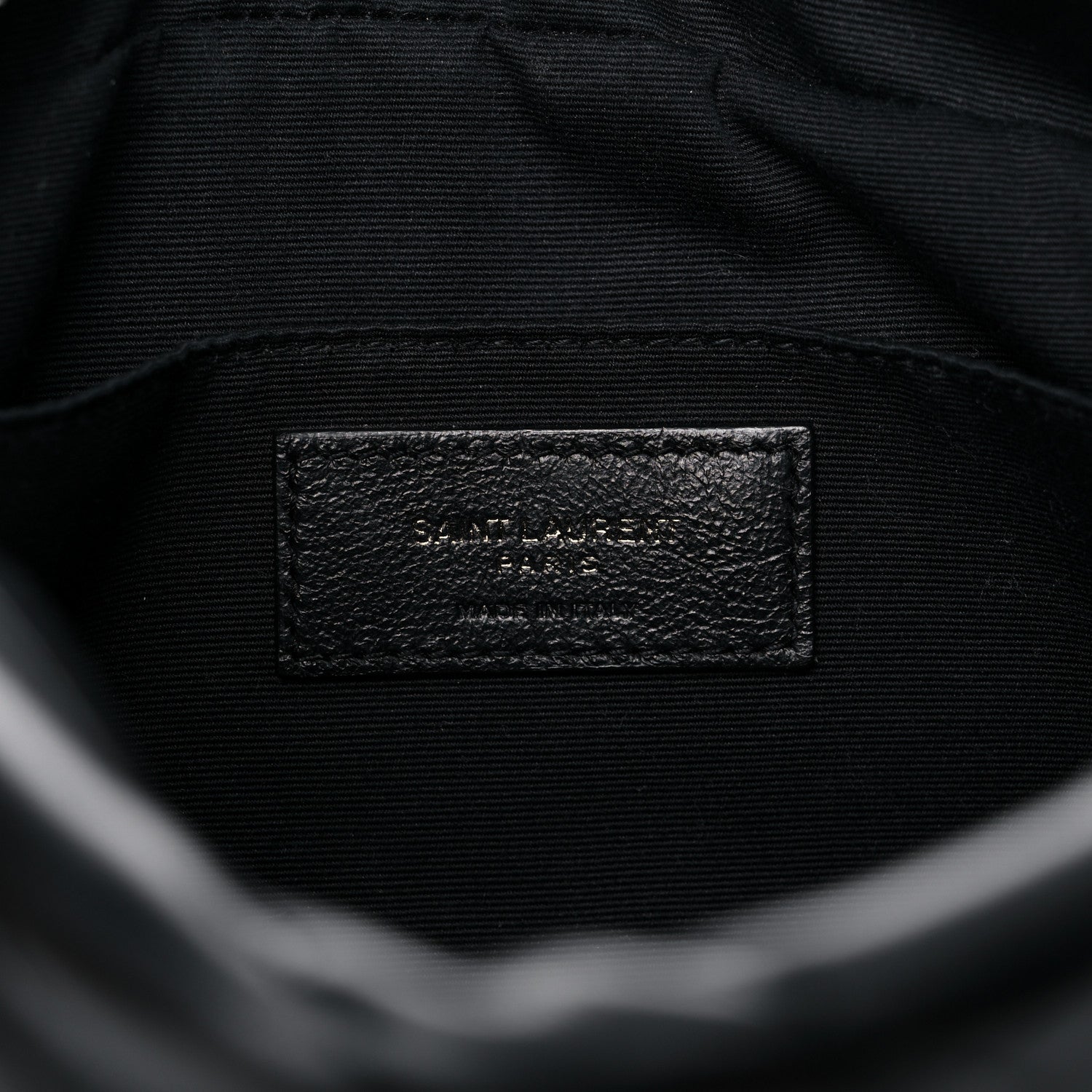 Saint Laurent Calfskin Matelasse Monogram Lou Camera Bag Black 6 of 12
