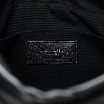 Saint Laurent Calfskin Matelasse Monogram Lou Camera Bag Black 6 of 12