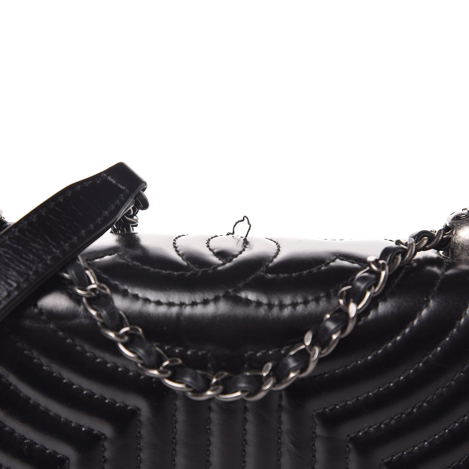 Chanel Glazed Calfskin Quilted Small Korean Garden Flap Black 8 of 9