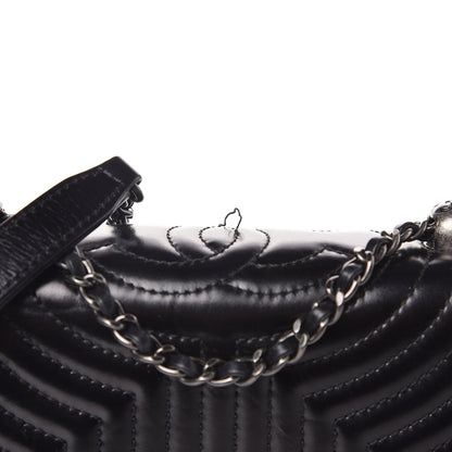 Chanel Glazed Calfskin Quilted Small Korean Garden Flap Black 8 of 9