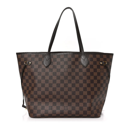 Louis Vuitton Damier Ebene Neo Neverfull MM Rose Ballerine 1 of 10
